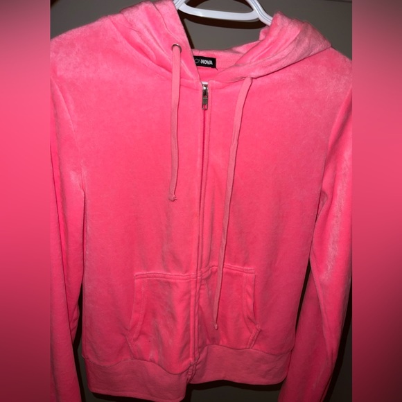 Fashion nova hot pink velour tracksuit - Small - Picture 2 of 3
